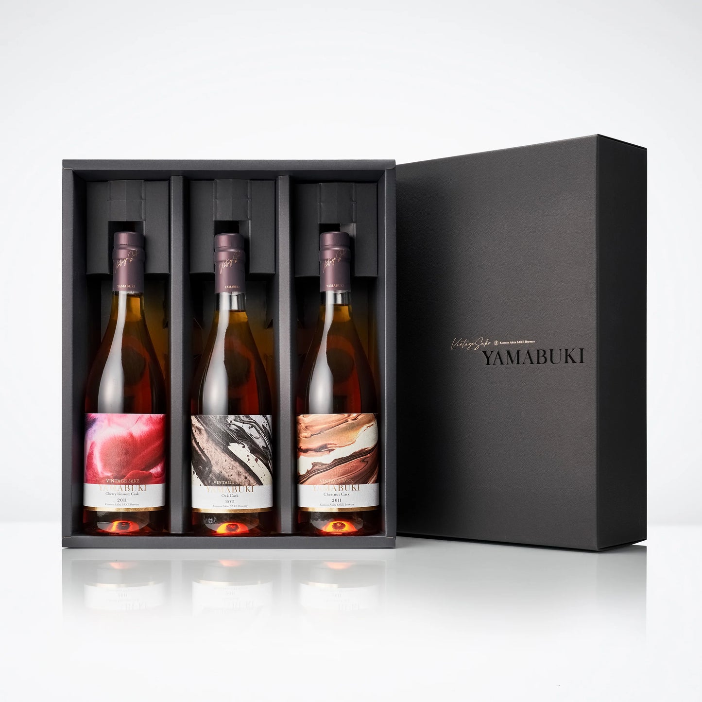 熟成酒 YAMABUKIオーク・桜・栗樽熟成 3本セット / VINTAGE SAKE YAMABUKI CASK FINISH SET